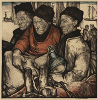 KG 15978
<br/>
Drie vissers
<br/>
<em>Berg, Willem Hendrik van den (1886 - 1970)</em>